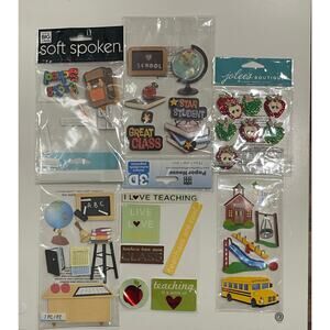 6 Sheets Of Teachers Stickers Mostly New